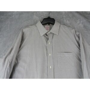 Brooks Brothers Madison Fit 17-36 Non-Iron Stretch Supima Cotton Shirt Stripe